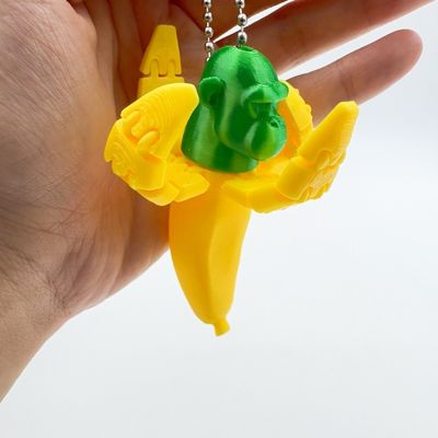 Italiensk Brainrot Animal Shimp Anzini Bananini Nøgleringe Action Figur Dukke Nøgleringe Funny Ai Meme Bilnøgle vedhæng Børnegave