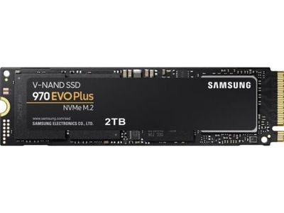 Samsung 970 EVO Plus MZ-V7S2T0BW - SSD - kryptert - 2 TB - intern - M.2 2280 - PCIe 3.0 x4 (NVMe) - buffer: 2 GB - 256-bit AES - TCG Opal Encryption