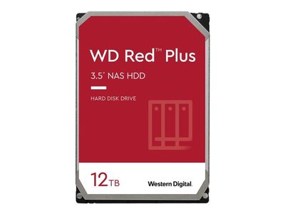 WD Red Plus NAS Hard Drive WD120EFBX - Harddisk - 12 TB - intern - 3.5" - SATA 6Gb/s - 7200 rpm - buffer: 256 MB