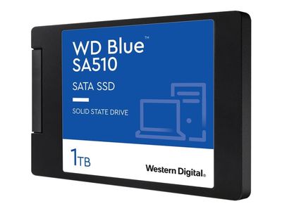 WD Blue SA510 WDS100T3B0A - SSD - 1 TB - intern - 2.5" - SATA 6Gb/s - blå