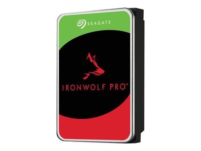 Seagate IronWolf Pro ST8000NT001 - Harddisk - 8 TB - intern - 3.5" - SATA 6Gb/s - 7200 rpm - buffer: 256 MB - med 3-års Seagate Rescue Data Recovery