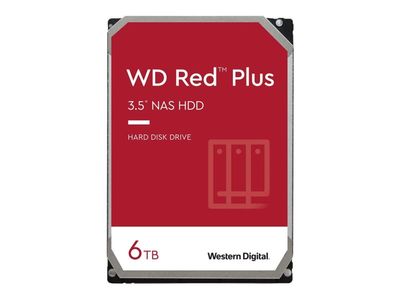 WD Red Plus WD60EFPX - Hårddisk - 6 TB - intern - 3,5"