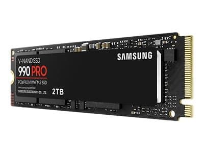 Samsung 990 PRO MZ-V9P2T0BW - SSD - kryptert - 2 TB - intern - M.2 2280 - PCIe 4.0 x4 (NVMe) - 256-bit AES - TCG Opal Encryption 2.0