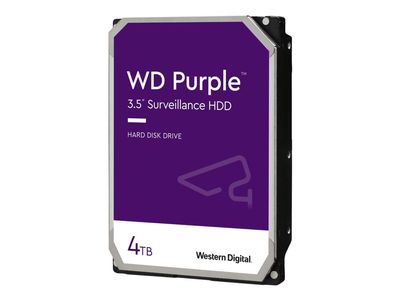 WD Purple WD43PURZ - Harddisk - 4 TB - overvåkning - intern - 3.5" - SATA 6Gb/s - 5400 rpm - buffer: 256 MB