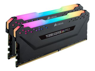 CORSAIR Vengeance RGB PRO - DDR4 - sats - 32 GB: 2 x 16 GB - DIMM 288-pin - 1333 MHz / PC4-21300 - CL16 - 1.2 V - ej buffrad - icke ECC - svart