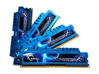 G.Skill Ripjaws-X - DDR3 - sats - 32 GB: 4 x 8 GB - DIMM 240-pin - 1600 MHz / PC3-12800 - CL9 - 1.5 V - ej buffrad - icke ECC