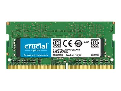 Crucial - DDR4 - sats - 64 GB: 2 x 32 GB - SO DIMM 260-pin - 3200 MHz / PC4-25600 - CL22 - 1.2 V - ej buffrad - icke ECC