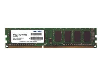 Patriot Signature Line - DDR3 - modul - 8 GB - DIMM 240-pin - 1600 MHz / PC3-12800 - CL11 - 1.5 V - ej buffrad - icke ECC