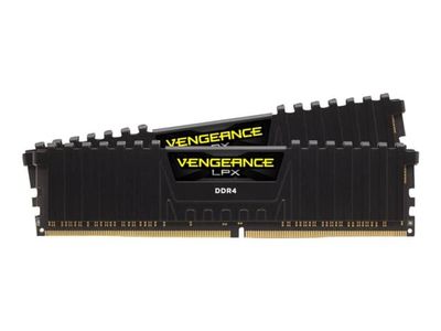 CORSAIR Vengeance LPX - DDR4 - sats - 32 GB: 2 x 16 GB - DIMM 288-pin - 3600 MHz / PC4-28800 - CL18 - 1.35 V - ej buffrad - icke ECC - svart