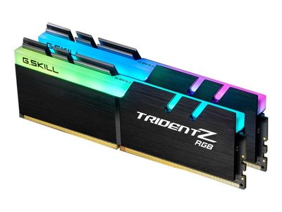 G.Skill TridentZ RGB Series - DDR4 - sats - 32 GB: 2 x 16 GB - DIMM 288-pin - 4000 MHz / PC4-32000 - CL18 - 1.4 V - ej buffrad - icke ECC