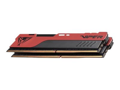 Viper Elite II - DDR4 - sats - 32 GB: 2 x 16 GB - DIMM 288-pin - 2000 MHz / PC4-32000 - CL20 - 1.4 V - ej buffrad - icke ECC - röd, svart