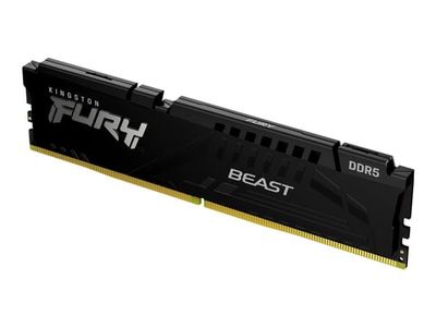 Kingston FURY Beast - DDR5 - modul - 16 GB - DIMM 288-pin - 5600 MT/s / PC5-44800 - CL40 - 1.25 V - ej buffrad - on-die ECC - svart