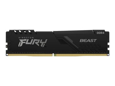 Kingston FURY Beast - DDR5 - modul - 8 GB - DIMM 288-pin - 6000 MHz / PC5-48000 - CL30 - 1.4 V - ej buffrad - on-die ECC - svart
