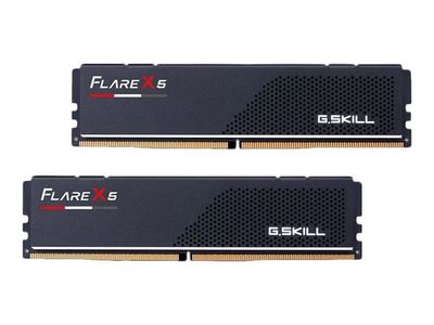 G.Skill Flare X5 - DDR5 - sats - 64 GB: 2 x 32 GB - DIMM 288-pin låg - 6000 MT/s / PC5-48000 - CL28 - 1.40 V - ej buffrad - icke ECC - mattsvart