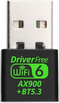 NÖRDIC USB 2.0 WIFI6 Bluetooth 5.3-adapter Dual Band 2.4G & 5GHz 600Mbps