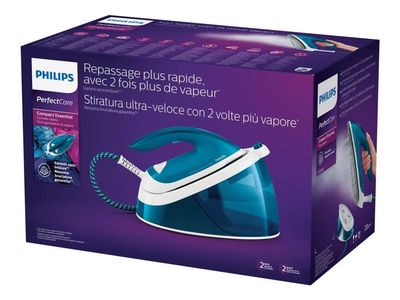 Philips PerfectCare Compact Essential GC6840 - Dampstrykejern med automatisk slukking - såleplate: SteamGlide - 2400 W