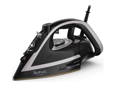 Tefal Puregliss FV8062E0 - Dampstrykejern med automatisk slukking - såleplate: Durilium AirGlide Autoclean - 3000 W - black/shady