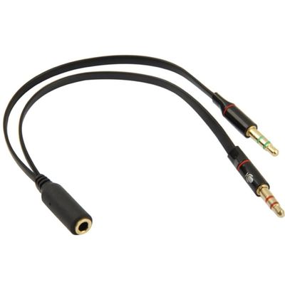 3.5 mm Adapter Mikrofon & Hodetelefoner – Splitter