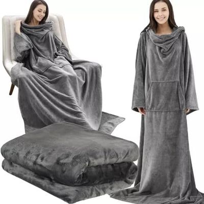 Snug Rug - Oversized Hoodie med Hette – Teppe