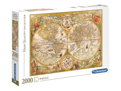 Clementoni High Quality Collection - Ancient Map - puslespill - 2000 deler