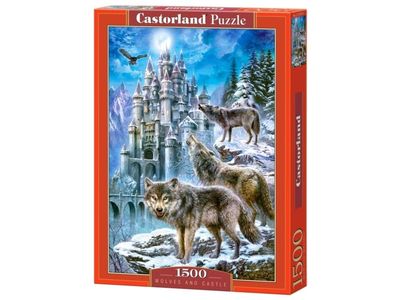 Castorland Wolves and Castle 1500 pcs, 1500 styck, Djurliv, 9 År