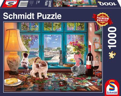 Puzzlers Desk Pussel 1000 bitar Schmidt