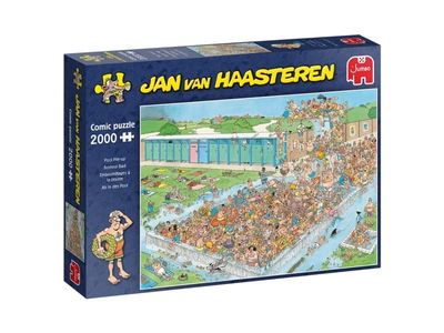 Jan van Haasteren Pool Pile-Up 2000 pcs, 2000 stykker, Komikk, 12 år