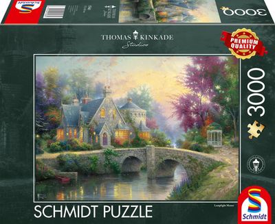 Lamplight Manor Thomas Kinkade Pussel 3000 bitar Schmidt