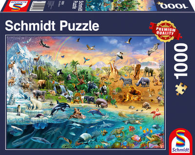 Animal Kingdom Puslespill 1000 brikker Schmidt