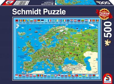 Discover Europe Pussel 500 bitar Schmidt