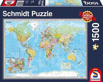The World Puslespill 1500 brikker Schmidt
