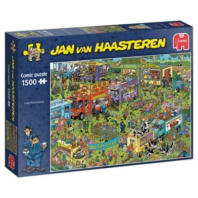 Jan Van Haasteren Pussel: Food Truck Festival 1500 Bitar