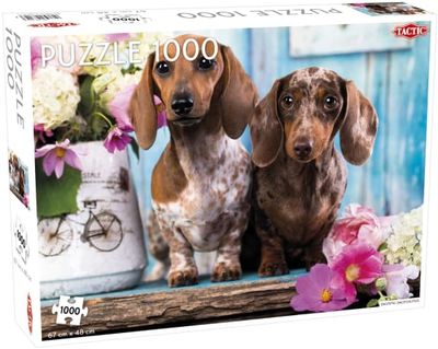 Tactic Dashing Dacshunds 1000 pcs, 1000 stykker, Dyr, 9 år