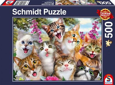 Cat Selfie Pussel 500 bitar Schmidt