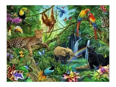 Ravensburger XXL - Animals in the Jungle - puslespill - 200 deler