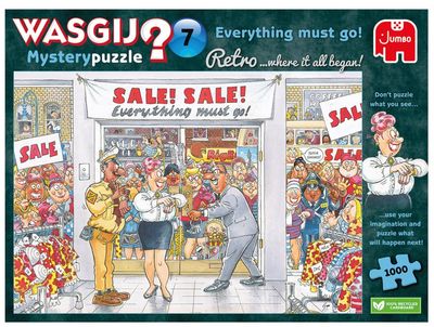 Wasgij Retro Mystery 7 everything must go Puslespill 1000 brikker, Jumbo
