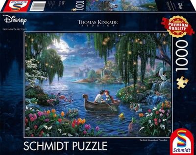 Schmidt Spiele Thomas Kinkade Studios: Disney Dreams Collections - The Little Mermaid and Prince Eric, 1000 stykker, Tegneserier, 12 år