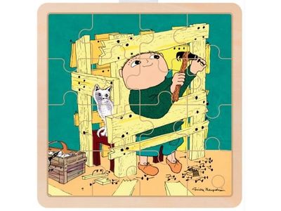 Alfons Åberg - Bygger træpuslespil