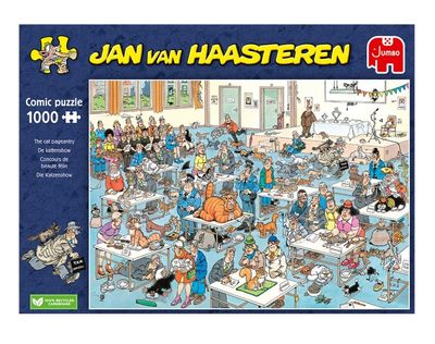 Jan Van Haasteren Kattenshow Pussel 1000 bitar, Jumbo