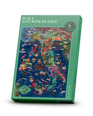 Vinpuslespill - Italien 1000 brikker Water and Wines