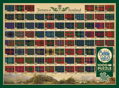 Puslespill Tartans of Scotland 1000 brikker, Cobble Hill