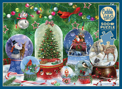 Pussel Snow Globes 500 bitar, Cobble Hill