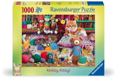 Strikkekatt Puslespill 1000 brikker, Ravensburger