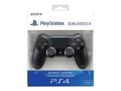 Sony DualShock 4 v2 - Spelkontroll - trådlös - Bluetooth - gagatsvart - för Sony PlayStation 4
