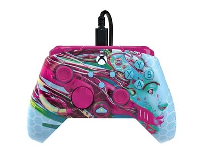PDP REMATCH GLOW Advanced, Gamepad, PC, Xbox One, Xbox Series S, Xbox Series X, D-pute, Menyknapp, Del-knapp, View button, Analog/digital, Koblet med
