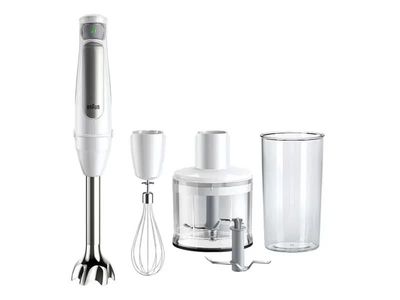 Braun MultiQuick 7 MQ7035IWH, Stavmixer, 0,6 l, Pulsfunktion, Iskrossning, 1,2 m, 1000 W