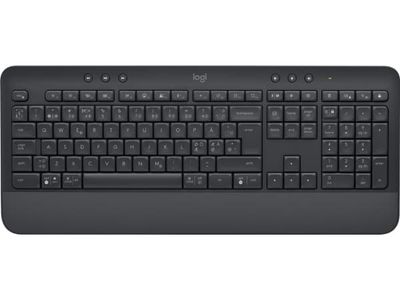 Logitech Signature K650 - Tastatur - trådløs - Bluetooth LE - QWERTY - Nordisk (dansk/finsk/norsk/svensk) - grafitt