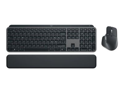 Logitech® | MX Keys S Combo - Tastatur og mus sett - bakgrunnsbelyst - trådløs - Bluetooth LE - QWERTY - Nordisk layout - Grafitt