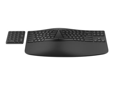 HP 965 - Sett med tastatur og tastegruppe - kompakt størrelse, 2-soners oppsett, separat numerisk tastatur, lav profil tastetrykk, fler-enhet - trådl