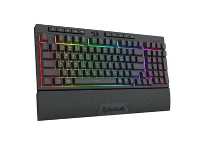 REDRAGON K515-RGB SHIVA 98, Kabel, USB, Membrantangentbrytare, Svart